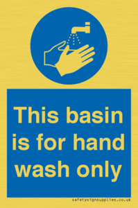 Basin for hand wash only